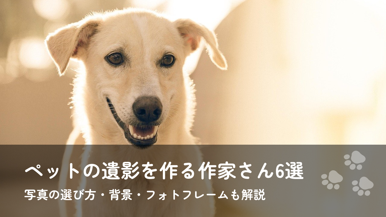 ペットの遺影をおしゃれに作ってくれる作家さん6選